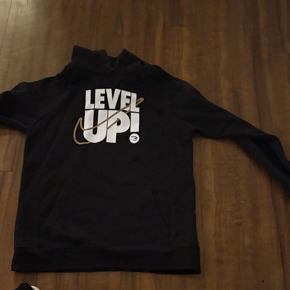 Nike Black and Gold Men's Turtleneck Sweater